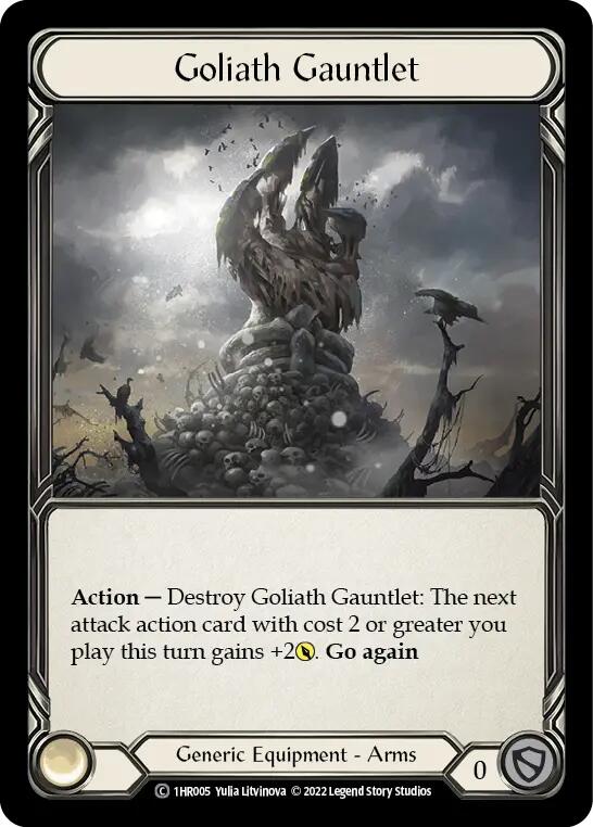 Goliath Gauntlet [1HR005] (Historic Pack 1 Blitz Deck Rhinar) | Total Play