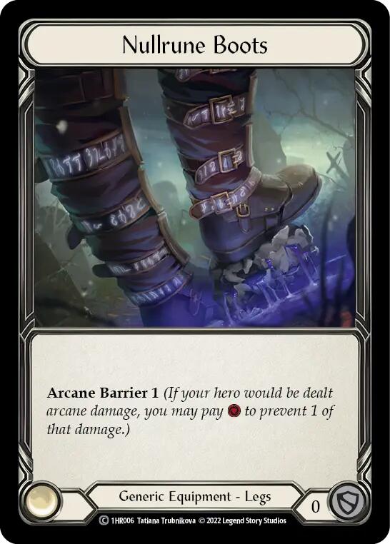 Nullrune Boots [1HR006] (Historic Pack 1 Blitz Deck Rhinar) | Total Play