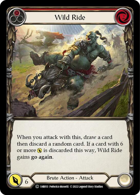 Wild Ride (Red) [1HR013] (Historic Pack 1 Blitz Deck Rhinar) | Total Play