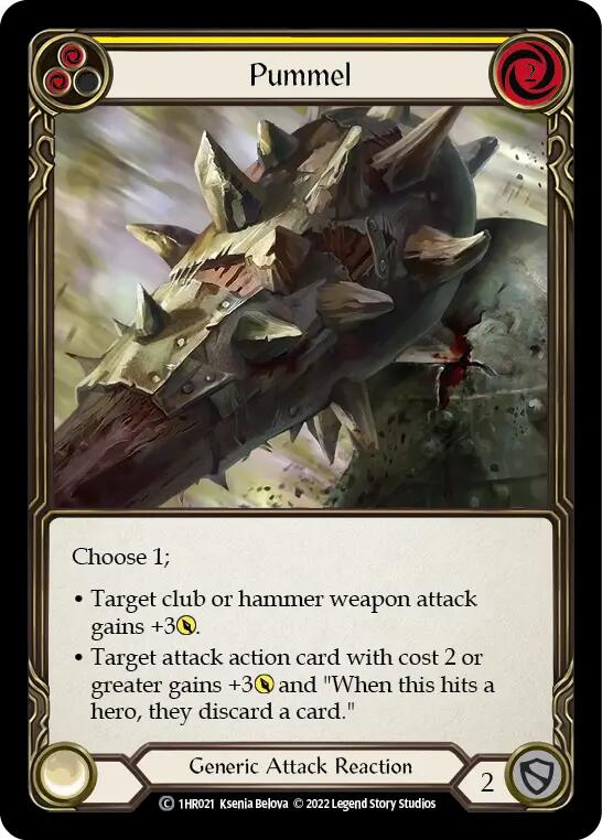 Pummel (Yellow) [1HR021] (Historic Pack 1 Blitz Deck Rhinar) | Total Play