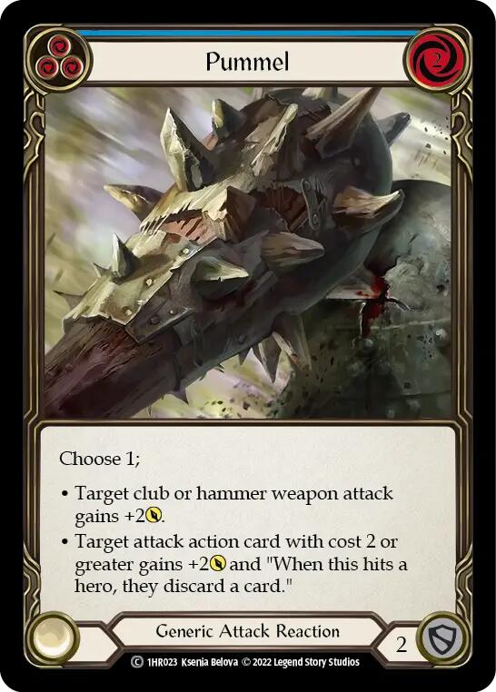 Pummel (Blue) [1HR023] (Historic Pack 1 Blitz Deck Rhinar) | Total Play