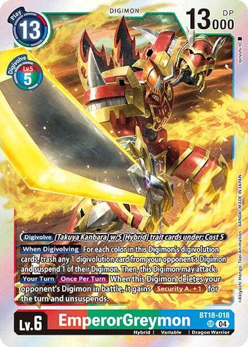 EmperorGreymon [BT18-018] [Release Special Booster 2.0] | Total Play