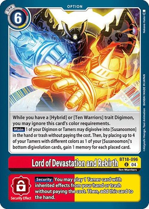 Lord of Devastation and Rebirth [BT18-096] [Release Special Booster 2.0] | Total Play