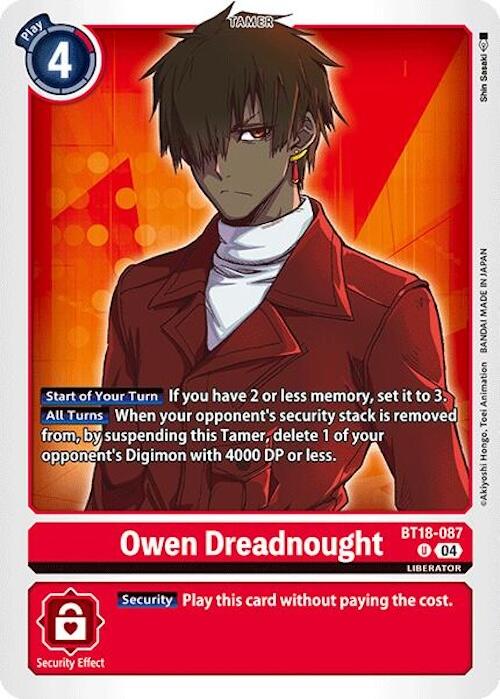 Owen Dreadnought [BT18-087] [Release Special Booster 2.0] | Total Play