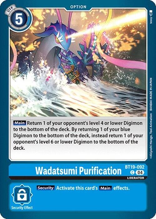 Wadatsumi Purification [BT19-092] [Release Special Booster 2.0] | Total Play