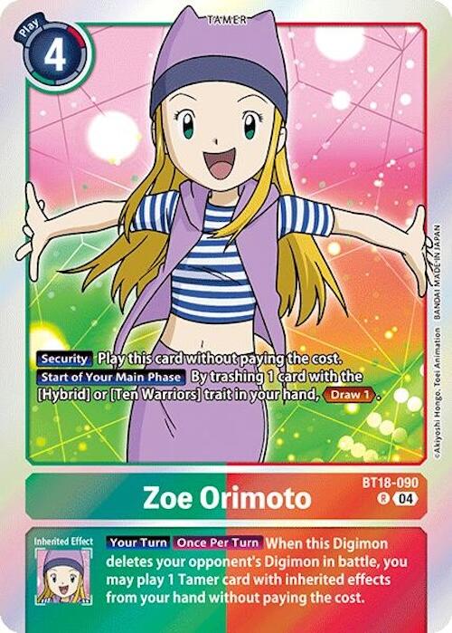 Zoe Orimoto [BT18-090] [Release Special Booster 2.0] | Total Play