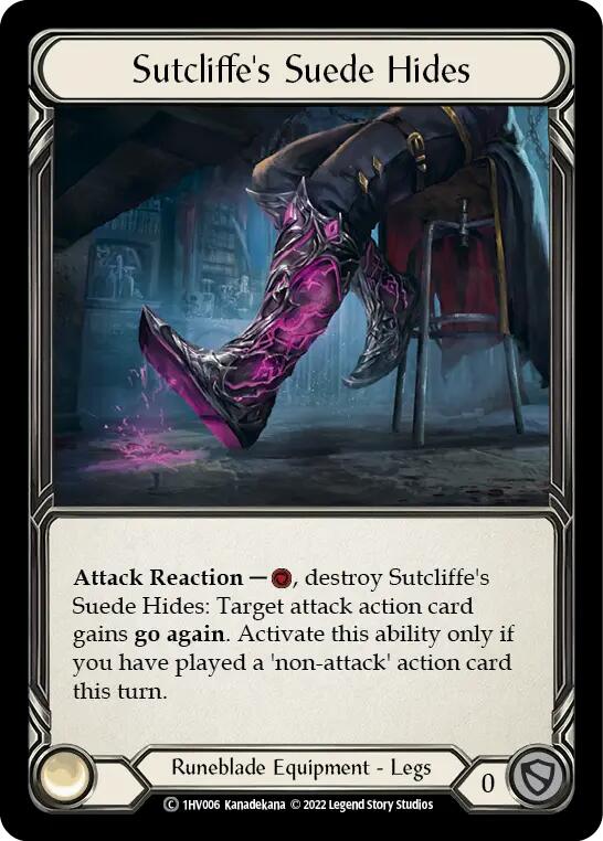 Sutcliffe's Suede Hides [1HV006] (Historic Pack 1 Blitz Deck Viserai) | Total Play