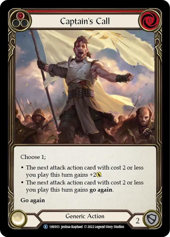 Captain's Call (Red) [1HV013] (Historic Pack 1 Blitz Deck Viserai) | Total Play