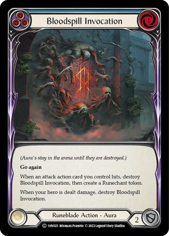 Bloodspill Invocation (Blue) [1HV023] (Historic Pack 1 Blitz Deck Viserai) | Total Play