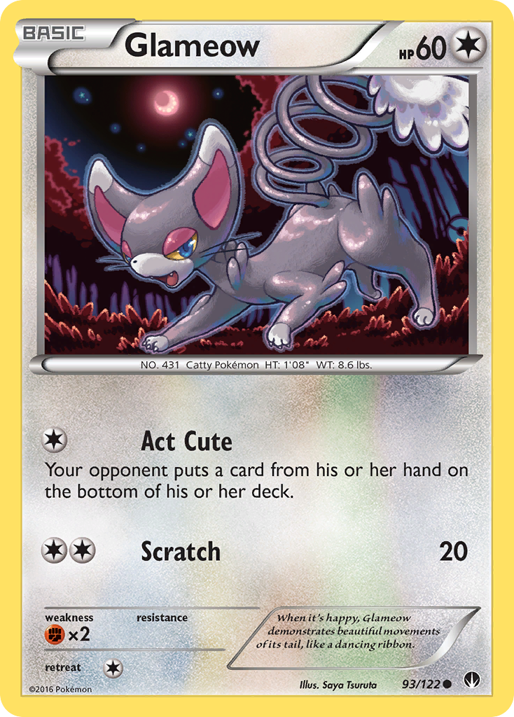 Glameow (93/122) [XY: BREAKpoint] | Total Play