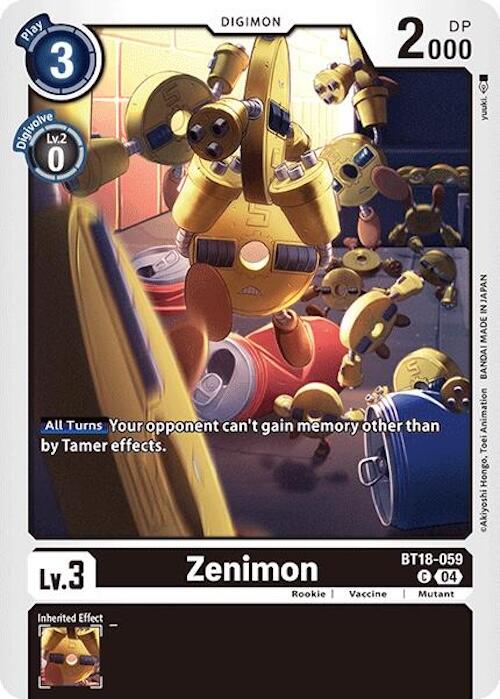 Zenimon [BT18-059] [Release Special Booster 2.0] | Total Play