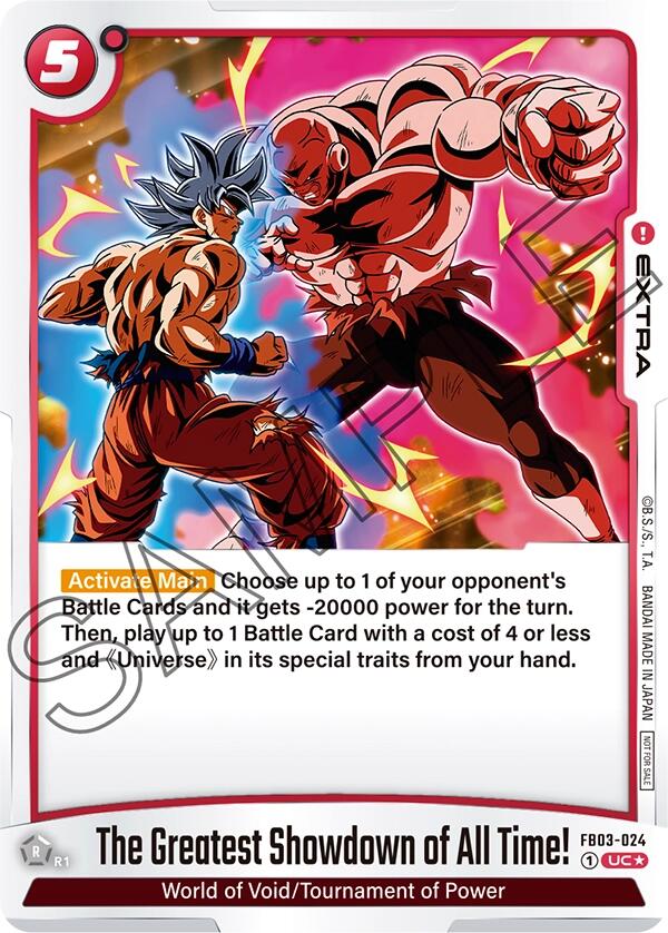 The Greatest Showdown of All Time! (Tournament Pack 04) [Tournament and Championship Promos] | Total Play