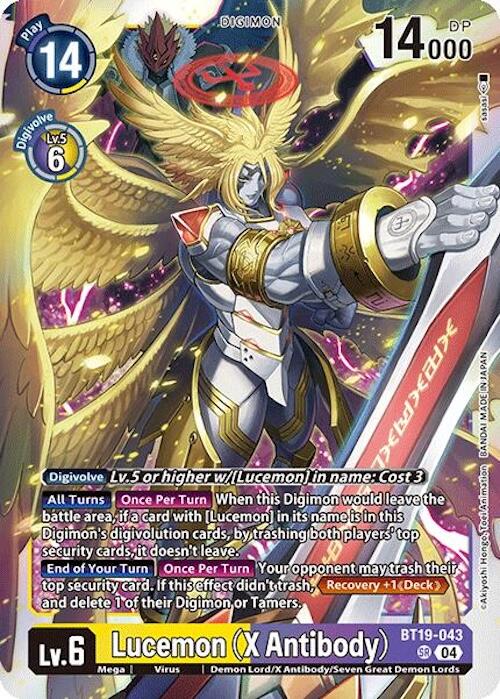 Lucemon (X Antibody) [BT19-043] [Release Special Booster 2.0] | Total Play