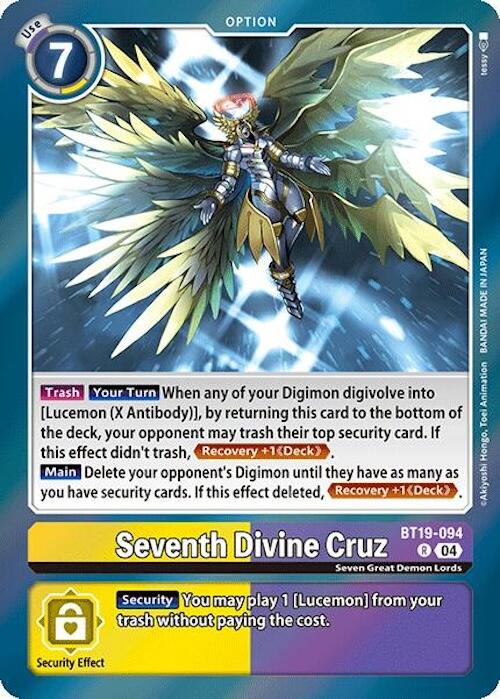 Seventh Divine Cruz [BT19-094] [Release Special Booster 2.0] | Total Play