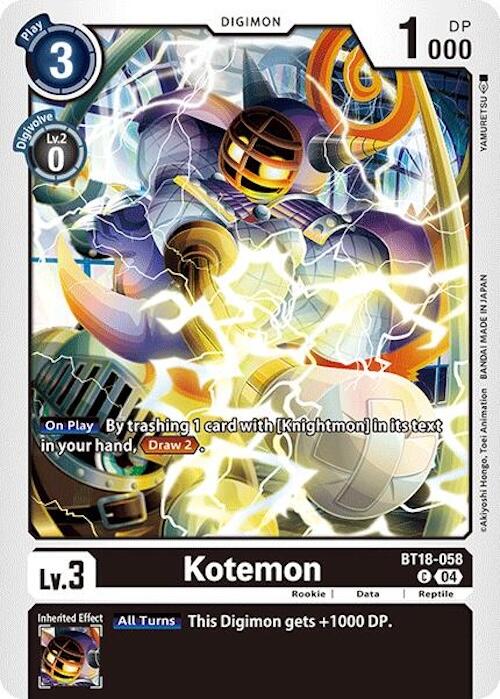 Kotemon [BT18-058] [Release Special Booster 2.0] | Total Play