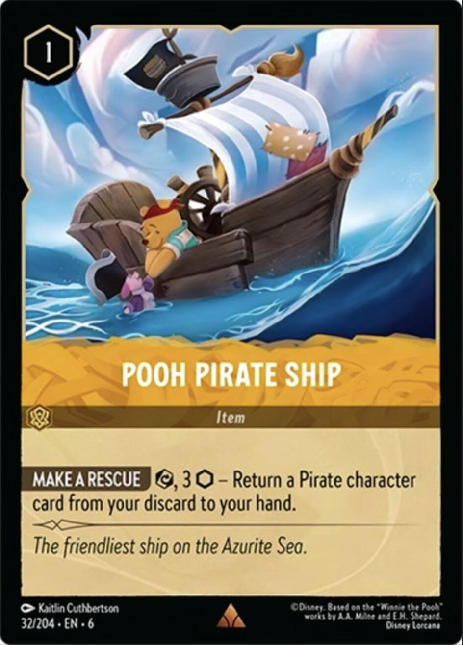 Pooh Pirate Ship (32/204) [Azurite Sea] | Total Play