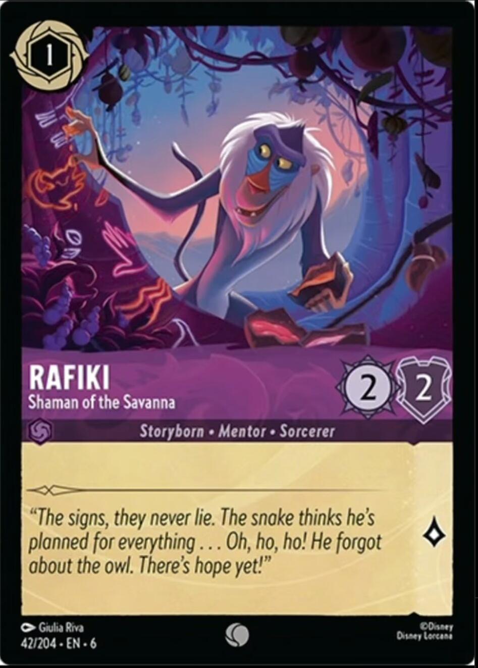 Rafiki - Shaman of the Savanna (42/204) [Azurite Sea] | Total Play