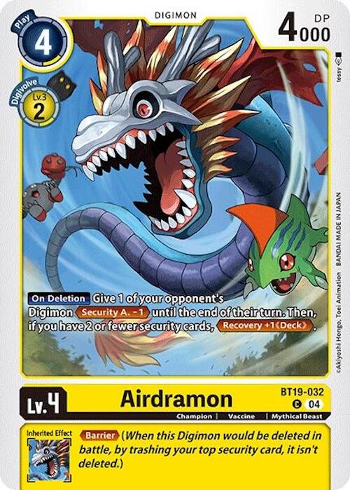 Airdramon [BT19-032] [Release Special Booster 2.0] | Total Play