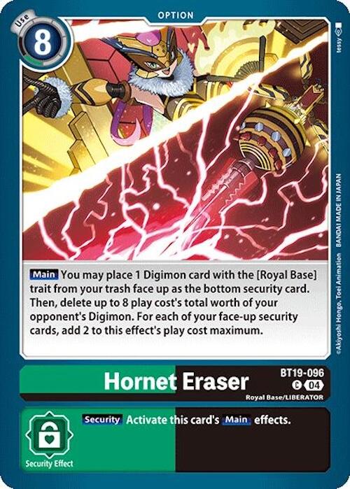 Hornet Eraser [BT19-096] [Release Special Booster 2.0] | Total Play