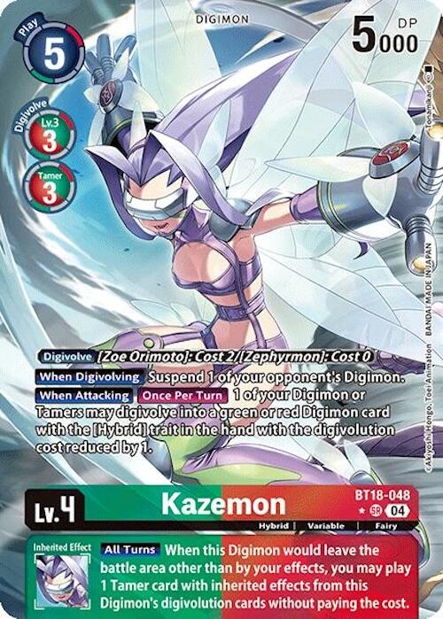 Kazemon [BT18-048] (Alternate Art) [Release Special Booster 2.0] | Total Play