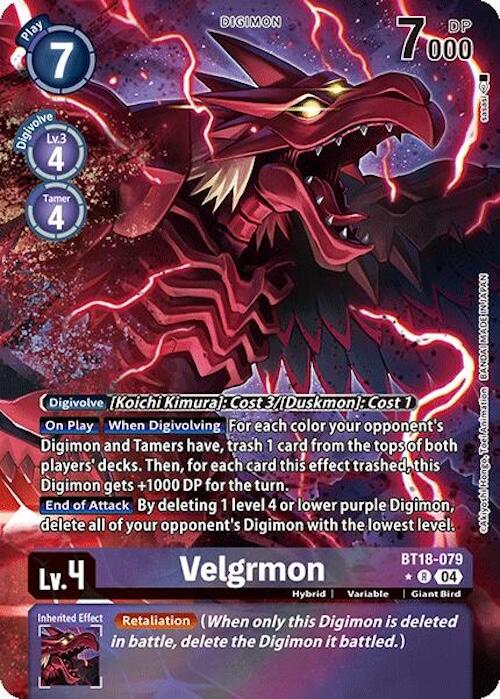 Velgrmon [BT18-079] (Alternate Art) [Release Special Booster 2.0] | Total Play