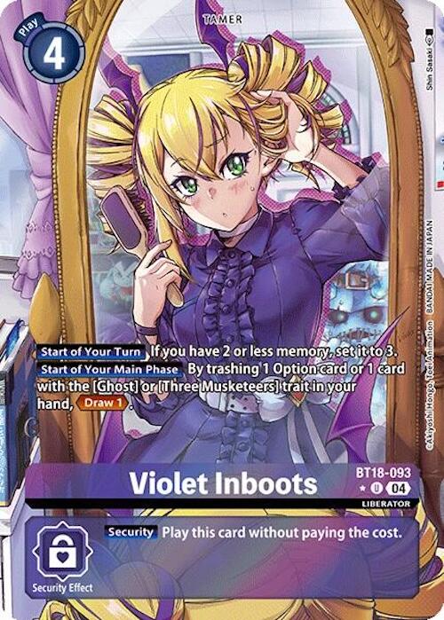 Violet Inboots [BT18-093] (Alternate Art) [Release Special Booster 2.0] | Total Play