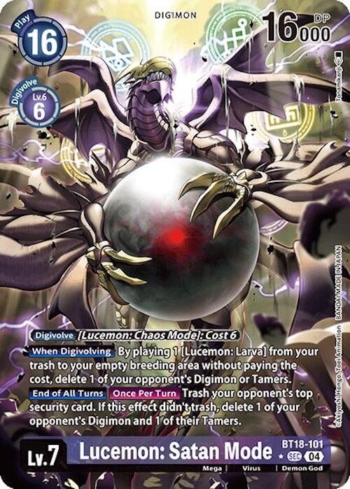 Lucemon: Satan Mode [BT18-101] (Alternate Art) [Release Special Booster 2.0] | Total Play