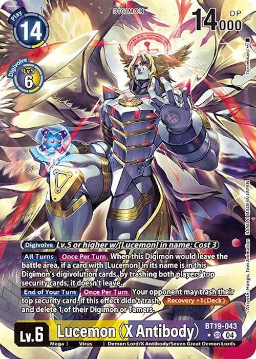 Lucemon [BT19-043] (X Antibody) (Alternate Art) [Release Special Booster 2.0] | Total Play