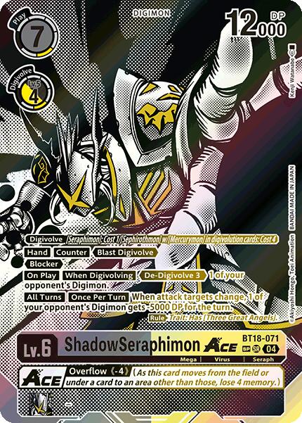 ShadowSeraphimon ACE [BT18-071] (Textured) [Release Special Booster 2.0] | Total Play