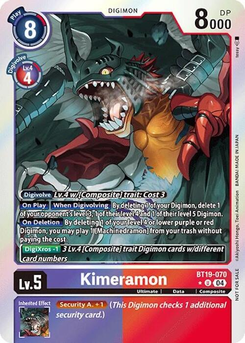 Kimeramon [BT19-070] (Release Special Booster 2.0: Box Promotion Pack) [Release Special Booster 2.0] | Total Play