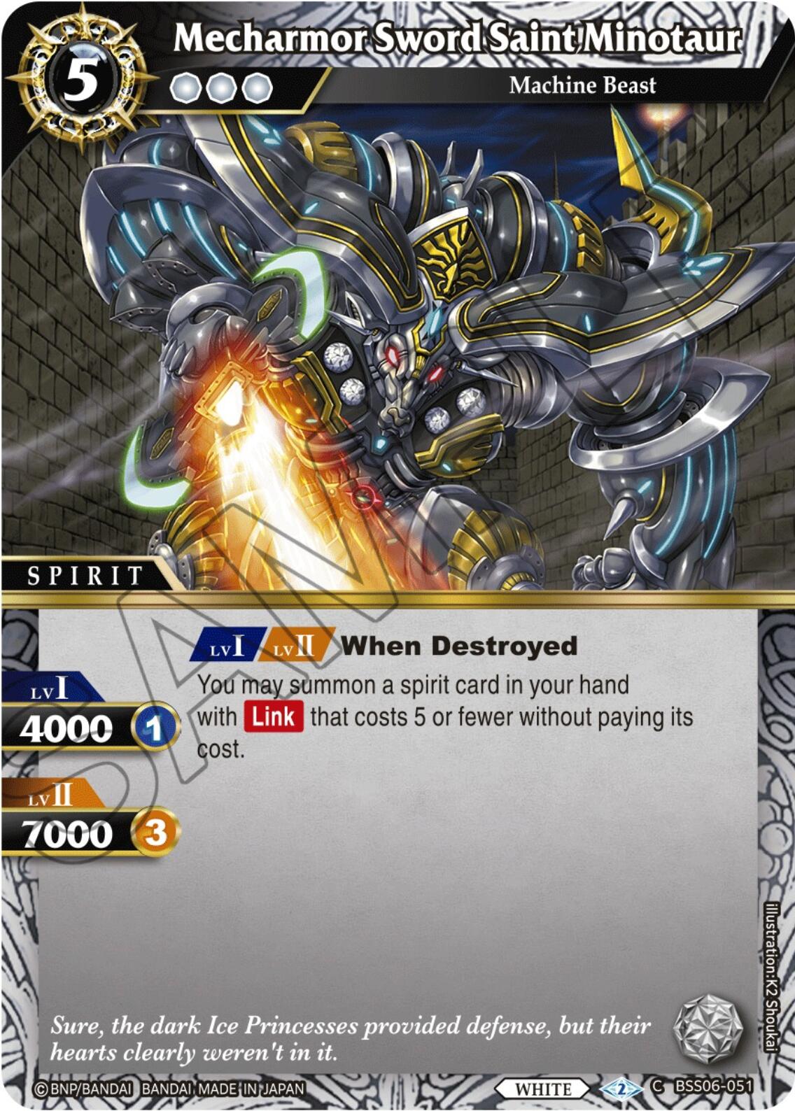 Mecharmor Sword Saint Minotaur (BSS06-051) [Generational Link] | Total Play