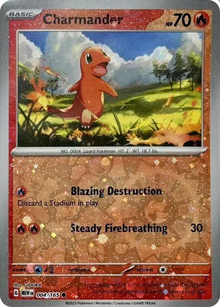 Charmander (004/165) (Cosmos Holo) (Costco Exclusive) [Miscellaneous Cards] | Total Play