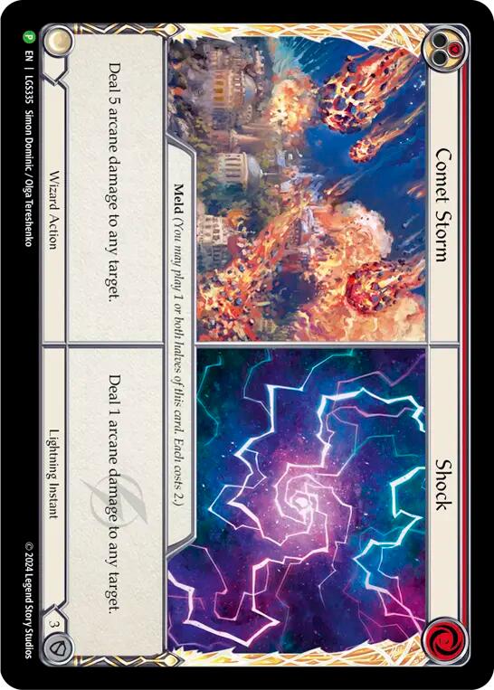 Comet Storm // Shock [LGS335] (Promo)  Cold Foil | Total Play