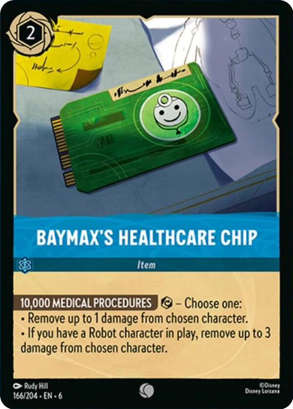 Baymax's Healthcare Chip (166/204) [Azurite Sea] | Total Play