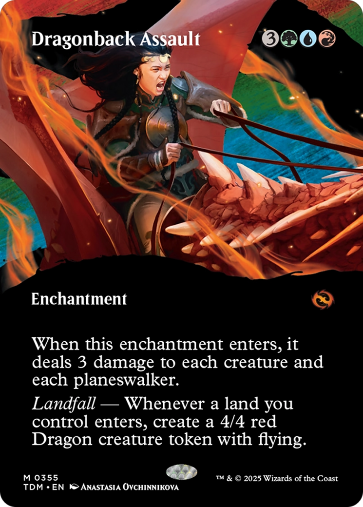 Dragonback Assault (Borderless) [Tarkir: Dragonstorm] | Total Play