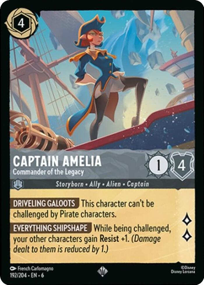 Captain Amelia - Commander of the Legacy (192/204) [Azurite Sea] | Total Play