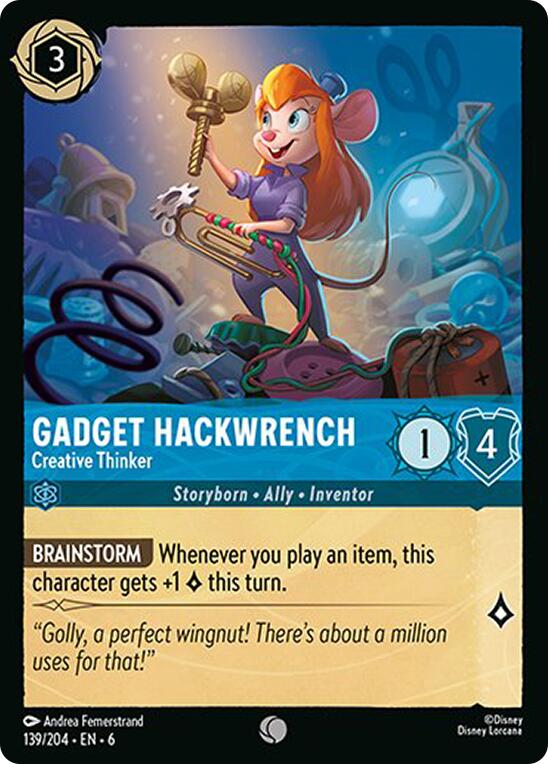 Gadget Hackwrench - Creative Thinker (139/204) [Azurite Sea] | Total Play