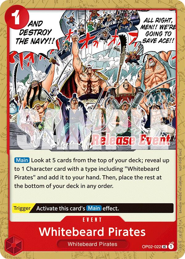 Whitebeard Pirates (ST15 - ST20 Release Event Pack) [One Piece Promotion Cards] | Total Play