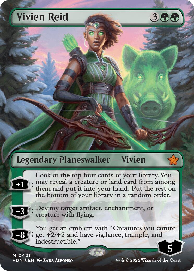 Vivien Reid (Borderless) (Mana Foil) [Foundations] | Total Play