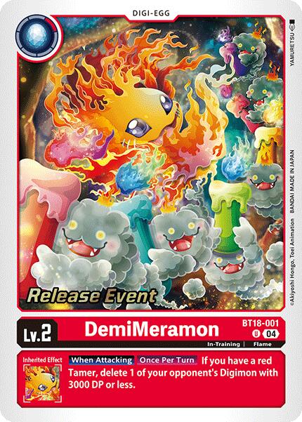 DemiMeramon [BT18-001] [Release Special Booster Ver.2.0 Pre-Release Cards] | Total Play