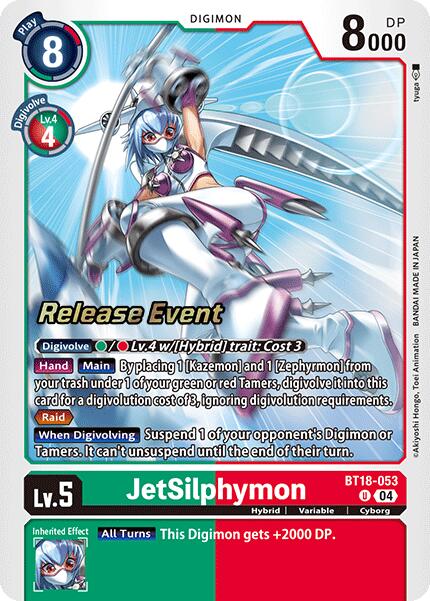 JetSilphymon [BT18-053] [Release Special Booster Ver.2.0 Pre-Release Cards] | Total Play