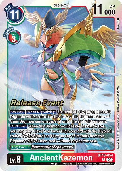 AncientKazemon [BT18-054] [Release Special Booster Ver.2.0 Pre-Release Cards] | Total Play