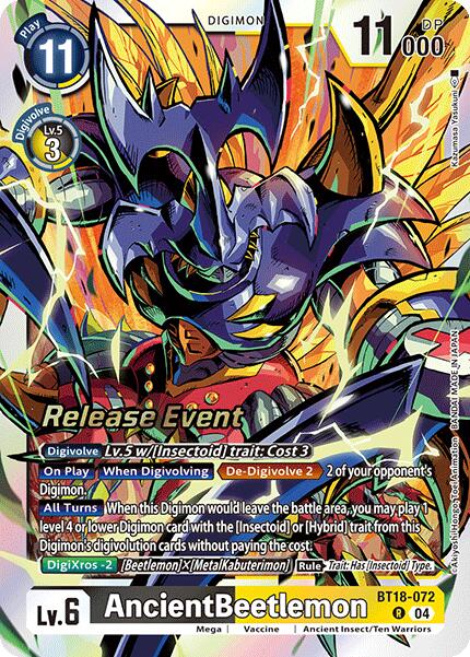 AncientBeetlemon [BT18-072] [Release Special Booster Ver.2.0 Pre-Release Cards] | Total Play