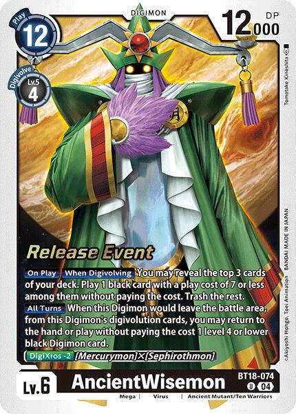 AncientWisemon [BT18-074] [Release Special Booster Ver.2.0 Pre-Release Cards] | Total Play