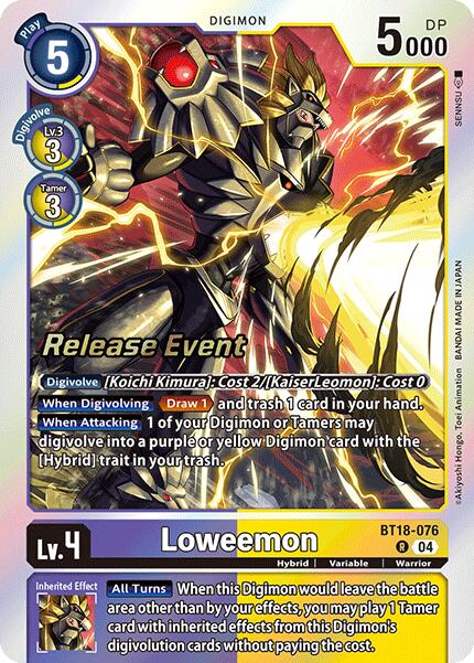 Loweemon [BT18-076] [Release Special Booster Ver.2.0 Pre-Release Cards] | Total Play