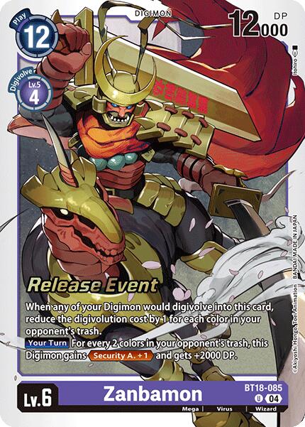 Zanbamon [BT18-085] [Release Special Booster Ver.2.0 Pre-Release Cards] | Total Play