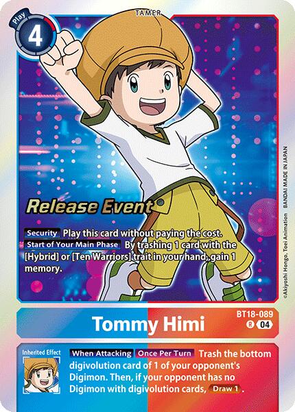 Tommy Himi [BT18-089] [Release Special Booster Ver.2.0 Pre-Release Cards] | Total Play