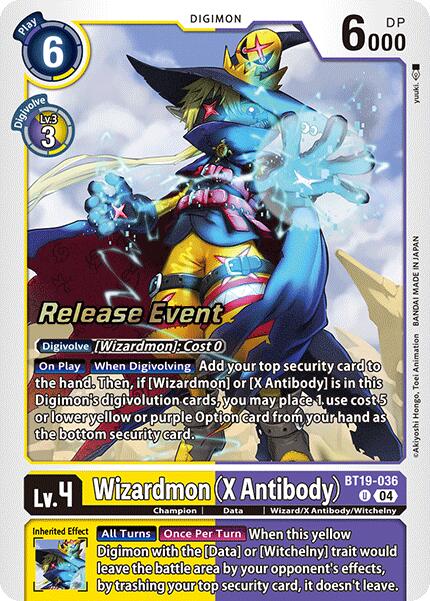 Wizardmon [BT19-036] (X Antibody) [Release Special Booster Ver.2.0 Pre-Release Cards] | Total Play