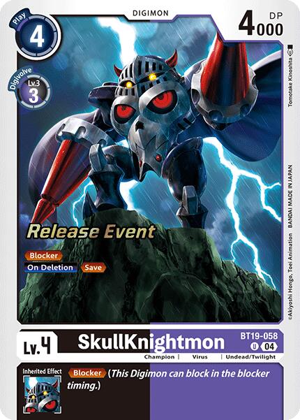 SkullKnightmon [BT19-058] [Release Special Booster Ver.2.0 Pre-Release Cards] | Total Play