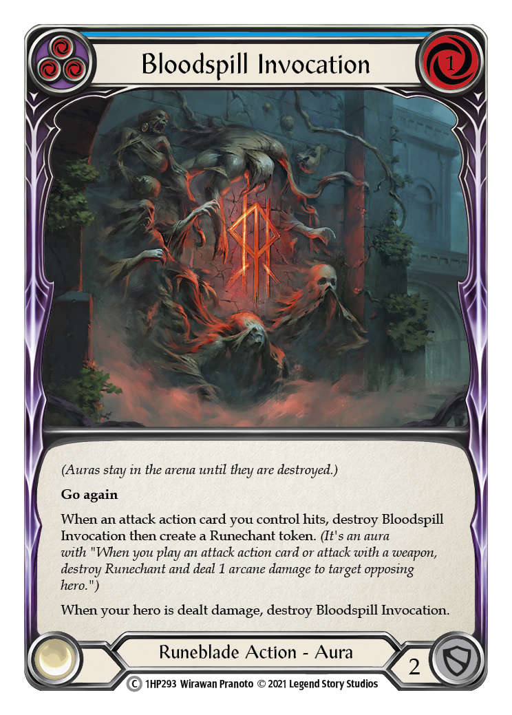 Bloodspill Invocation (Blue) [1HP293] (History Pack 1) | Total Play